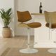 Armen Living Leland 3-Piece Camel/Oak Barstool Set-1