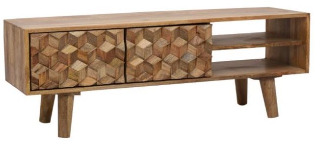 Jaipur Furniture Geometric Brown Console Table-0