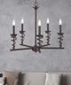 Cal® Lighting & Accessories Forbach Texture black Chandelier-1