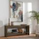 Classic Home Troy Suede Brown Console Table-1