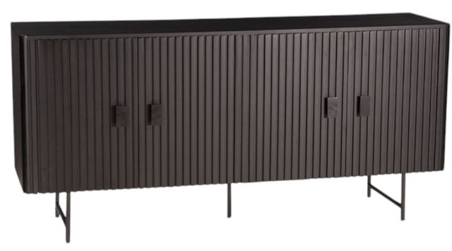 Home Trends & Design Verbania Matte Black Sideboard-0