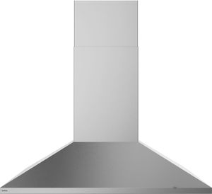 Front view of the Monogram® 48" Stainless Steel Island Range Hood
