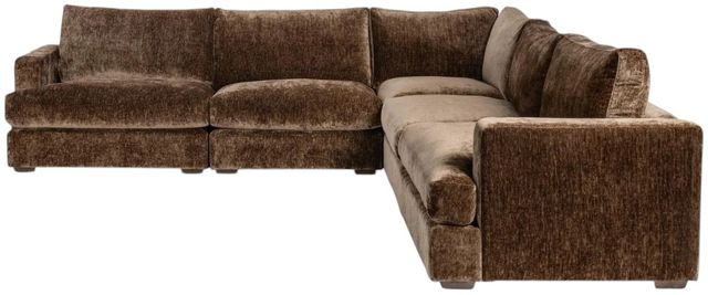Classic Home Ludwig 5-Piece Mossed Brown Sectional Set-3