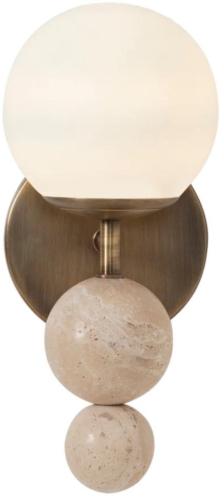 Renwil® Celestia Matte Antique Brass Wall Sconce-3