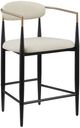 Coaster® Tina 2-Piece Beige/Black Upholstered Counter Stool Set-3