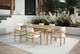 New Classic® Home Furnishings Wesley 7-Piece White Acacia/Sundura Outdoor Patio Dining Set-1