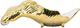 A & B Home Gold/White Leaf Table Decor-1