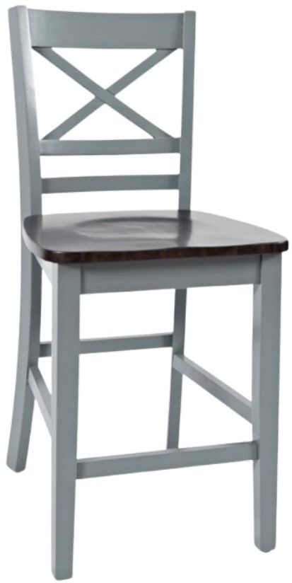 Jofran Inc. Asbury Park 3-Piece AP Gray/Autumn Brown Dining Set-3