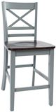 Jofran Inc. Asbury Park 3-Piece AP Gray/Autumn Brown Dining Set-3