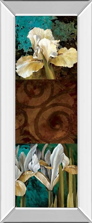 Classy Art From My Garden I by Linda Thompson Mirror Framed Wall Art-0