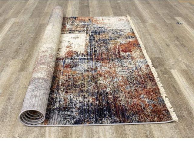 Kalora Interiors Serene Red Blue Beige 7'10" x 10'6" Rug-2