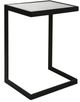 Uttermost® Windell Aged Black End Table with Mirrored Top-0