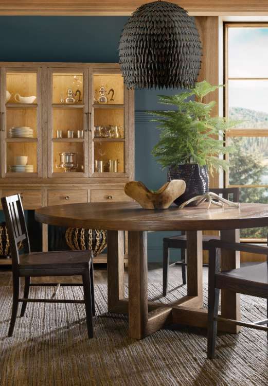 Hooker® Furniture Driftwood Burnt Timber Dining Side Chair-1