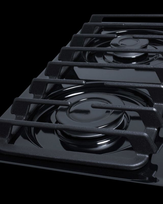 Summit® 30" Black Gas Cooktop-2