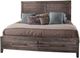 American Woodcrafters 2800 Aurora Weathered Gray King Sleigh Bed with Storage Footboard-0