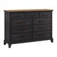 Elements International Montrose Brown/Espresso Queen 3pc Panel Storage Bedroom Group-2
