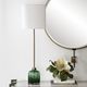 Uttermost® Lois Antique Brass/Emerald Buffet Lamp-1