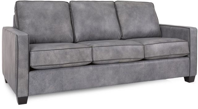 Decor-Rest® Furniture LTD 3855 Gray Queen Leather Sofa Sleeper
