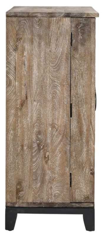 Classic Home Vivienne Distressed Taupe Bar Cabinet-3