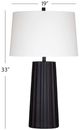 Bassett Mirror Sabine Black Table Lamp-3