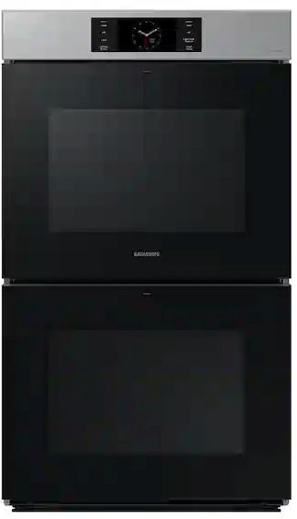 Samsung Bespoke 30" Stainless Steel Double Electric Wall Oven-0