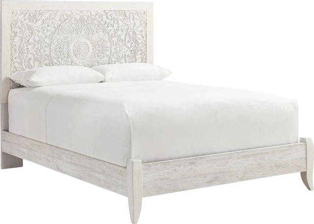 Signature Design by Ashley® Paxberry Whitewash King Panel Bed-0