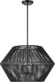 Uttermost® Suva Matte Black 4-Light Rope Pendant-3
