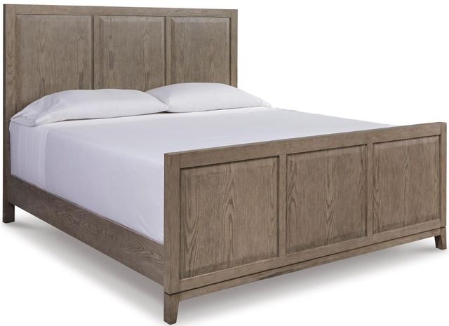 Signature Design by Ashley® Chrestner 2-Piece Gray California King Panel Bed Set-1