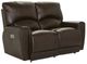 La-Z-Boy® Cassian Walnut Leather Power Reclining Loveseat with Headrest and Lumbar-0