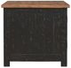 Signature Design by Ashley® Valebeck Light Brown End Table with Rustic Black Base-2