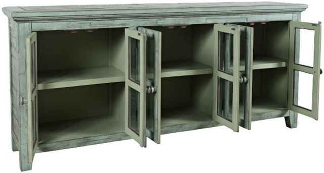 Jofran Inc. Rustic Shores Surfside Blue 6-Door Low Cabinet-3