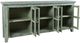 Jofran Inc. Rustic Shores Surfside Blue 6-Door Low Cabinet-3
