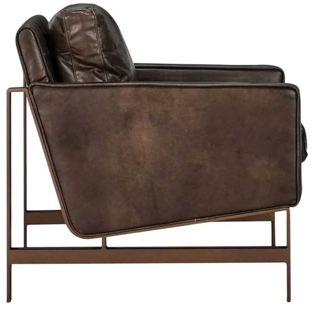 Classic Home Chazzie Truffle Brown Leather Accent Chair-3
