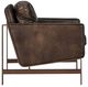 Classic Home Chazzie Truffle Brown Leather Accent Chair-3
