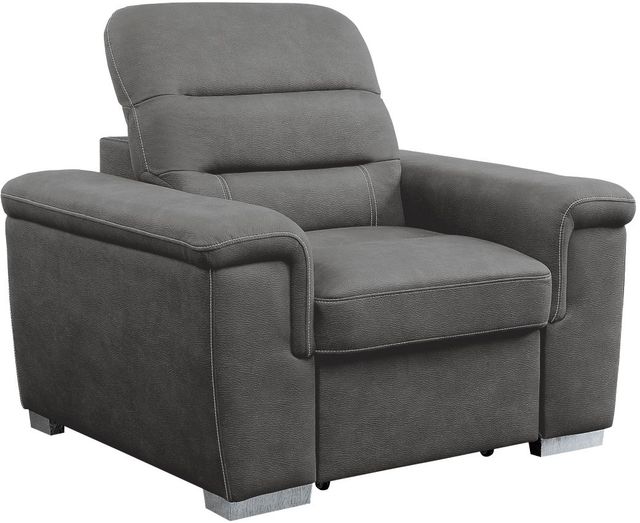 Homelegance® Alfio Chair with Pull-out Ottoman-0
