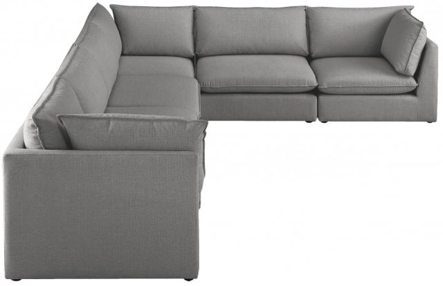 Meridian Furniture Mackenzie 6-Piece Grey Modular Sectional Set-2
