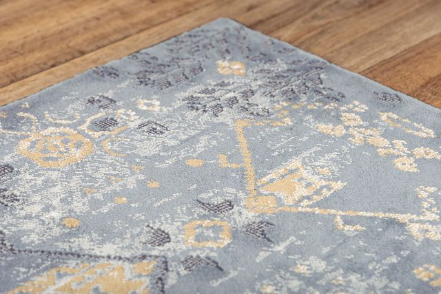 Rizzy Home Emerge Yellow 5'x8' Rectangular Rug-4