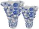 Currey & Company Coral Reef Blue/White Medium Vase-3