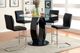 Furniture of America® Lodia 2-Piece Black/Chrome Counter Chair Set-1