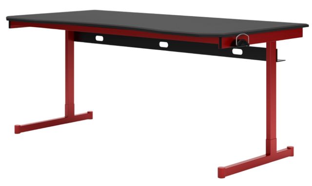Signature Design by Ashley® Lynxtyn Black/Red Office Desk-2