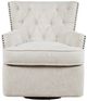 Jofran Inc. Bryson Oat Swivel Accent Chair-2