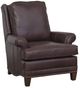 Fairfield® Customizable Pelle Provisions Presley Lounge Chair with Nailhead Trim-0