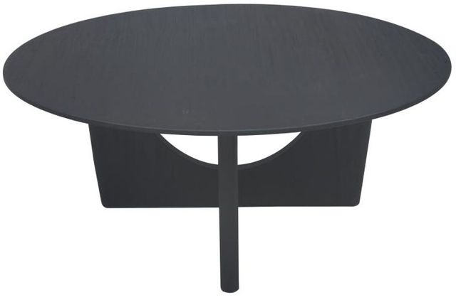 Nest Home Collections Junie Matte Black 39" Round Coffee Table-1
