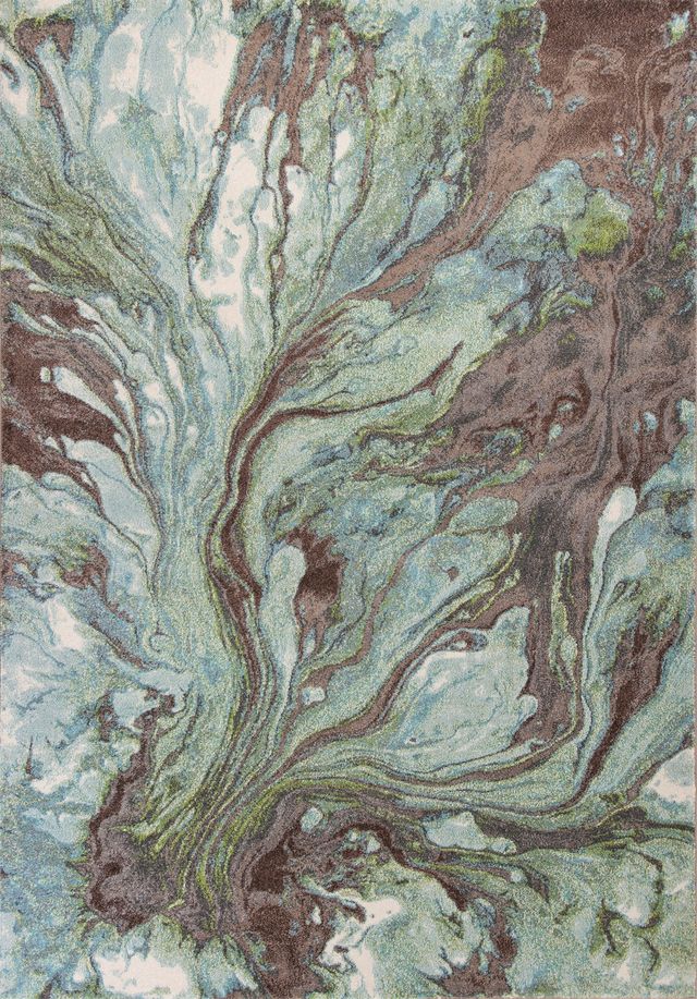 KAS Rugs Illusions Seafoam Watercolors 5'x8' Rug-0