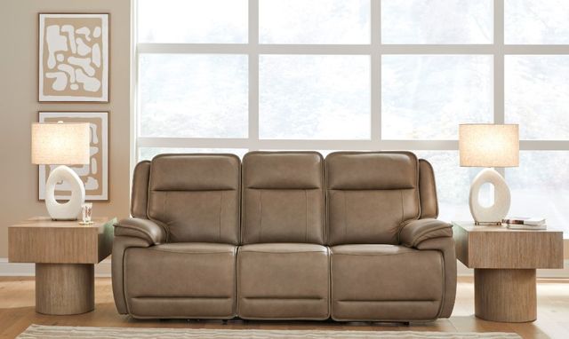 Signature Design by Ashley® Malcesine Sahara Power Reclining Sofa with Adjustable Headrest-1