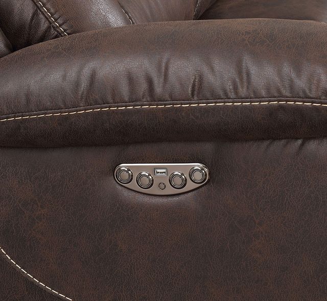 Steve Silver Co. Aria 3-Piece Saddle Brown Power Reclinnig Sectional-4