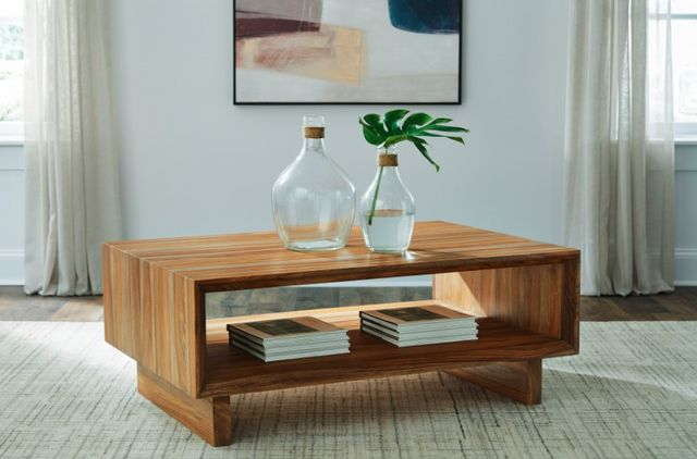 Signature Design by Ashley® Dressonni Brown Rectangular Cocktail Table-4