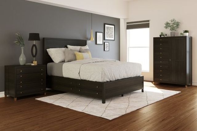 Flexsteel® Cologne Dark Brown King Storage Bed-3