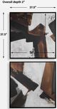 Uttermost® Chris Paschke 2-Piece Tactile Inspiration Framed Canvases Set-2