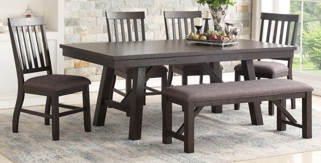 Urban Styles Furniture Kingston 6-Piece Chocolate Dining Set-0